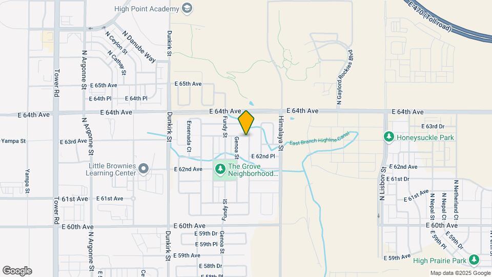 6313 N Genoa Way Map and Location Details
