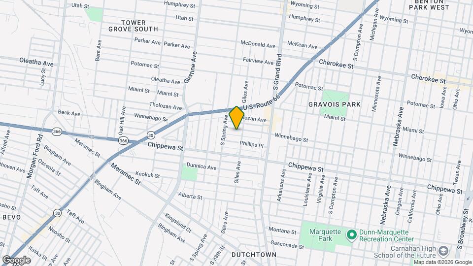 3712 Winnebago St Mapa y Detalles de la Ubicación