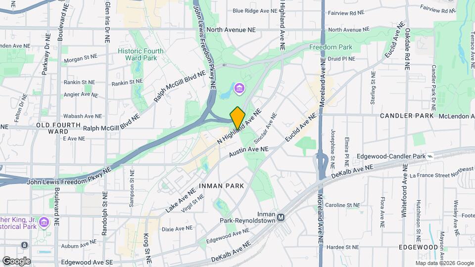 349 N Highland Ave NE Map and Location Details