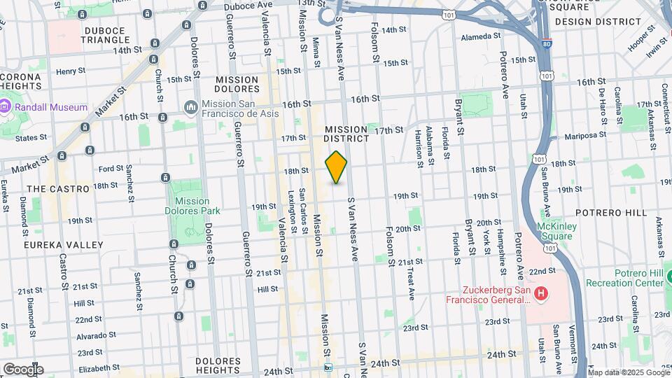 367 Capp St Mapa y Detalles de la Ubicación