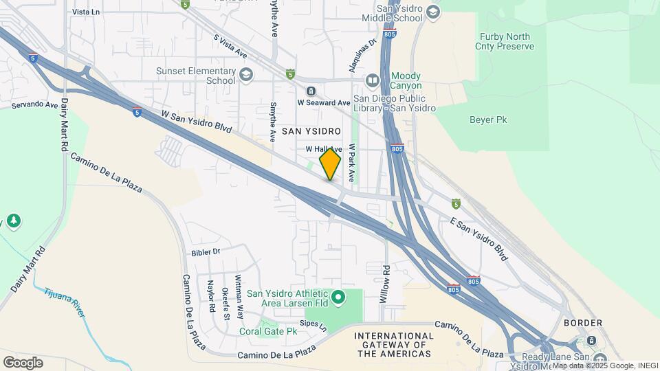 136 W San Ysidro Blvd Map and Location Details