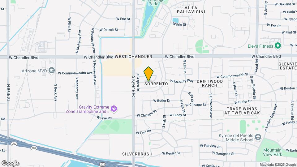 5913 W Mercury Way Map and Location Details