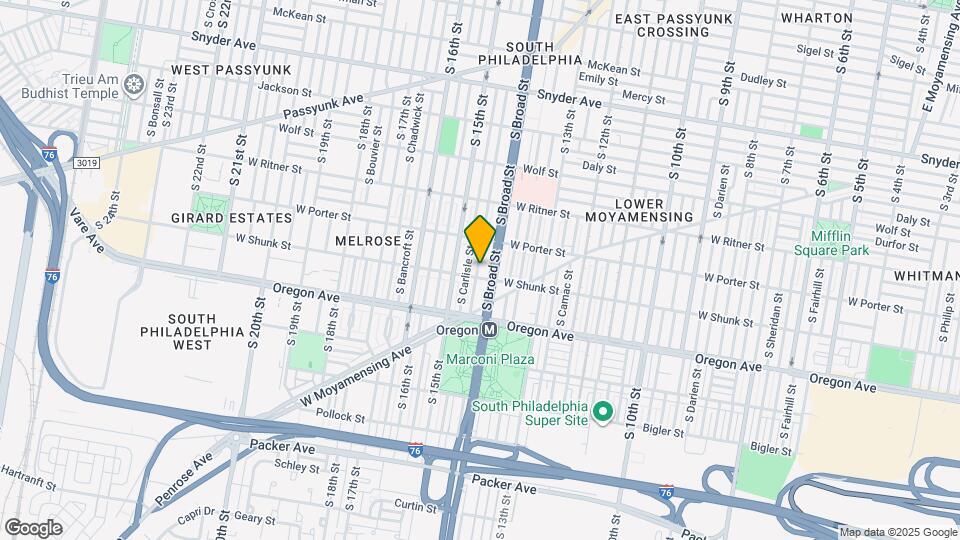 2533 S Rosewood St Map and Location Details