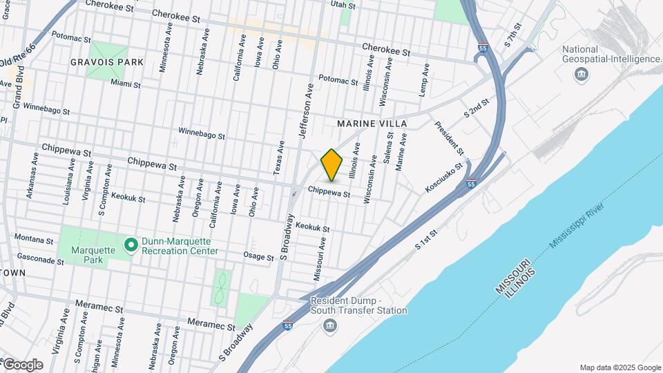 2127 Chippewa St Map and Location Details