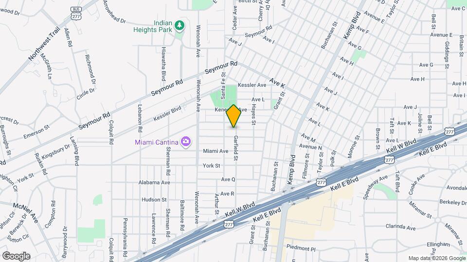 2306 Garfield St Map and Location Details