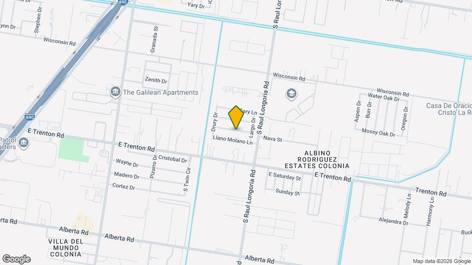 2304 Llano Mediano Ln Mapa y Detalles de la Ubicación