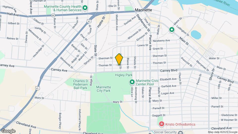 2101 Thomas St Map and Location Details