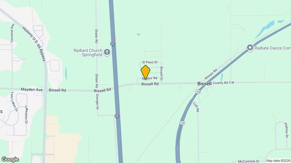 3381 Bissell Rd Map and Location Details