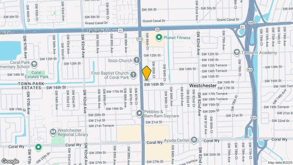 1550 SW 86th Ct Map and Location Details