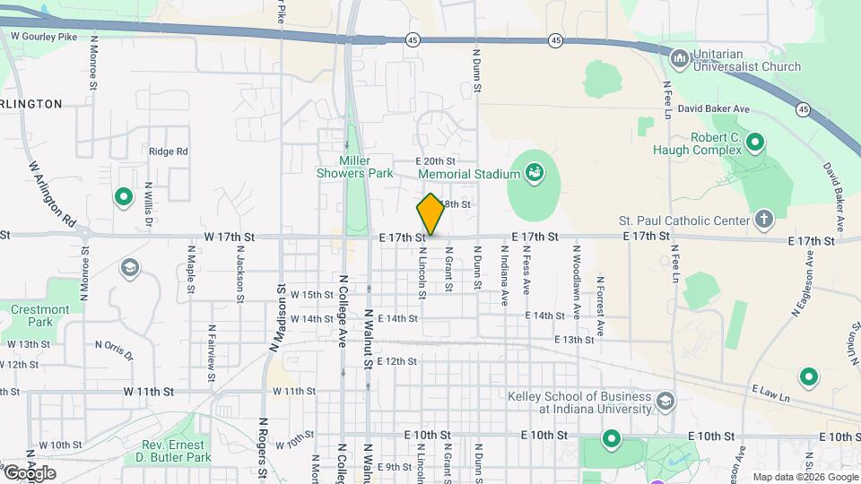 304 E 17th St Map and Location Details