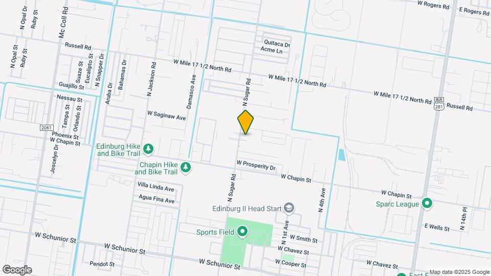 1612 N Sugar Rd Map and Location Details