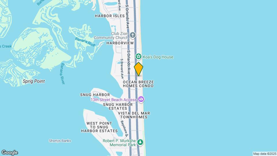 1101 S Atlantic Ave Map and Location Details