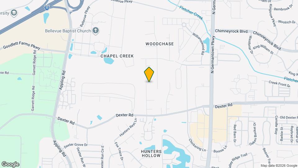 1850 Wood Oak Dr Map and Location Details