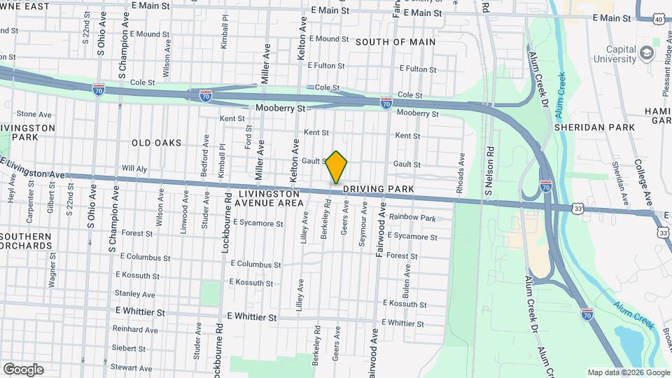 1538 E Livingston Ave Map and Location Details