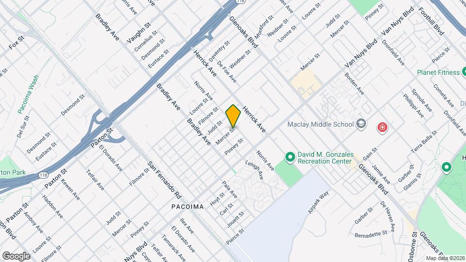 13108 Mercer St Map and Location Details