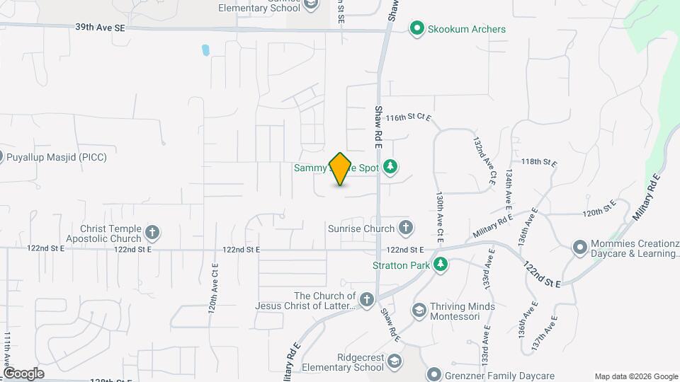 12609 119th St Ct E Map and Location Details