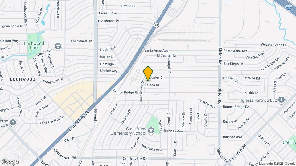 2017 Tolosa Dr Map and Location Details