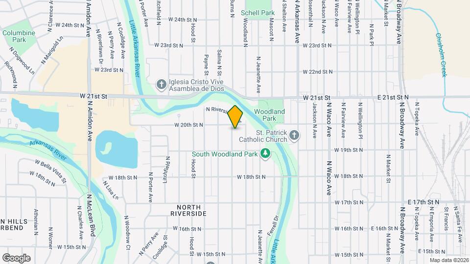 2046 N Burns Ave Map and Location Details