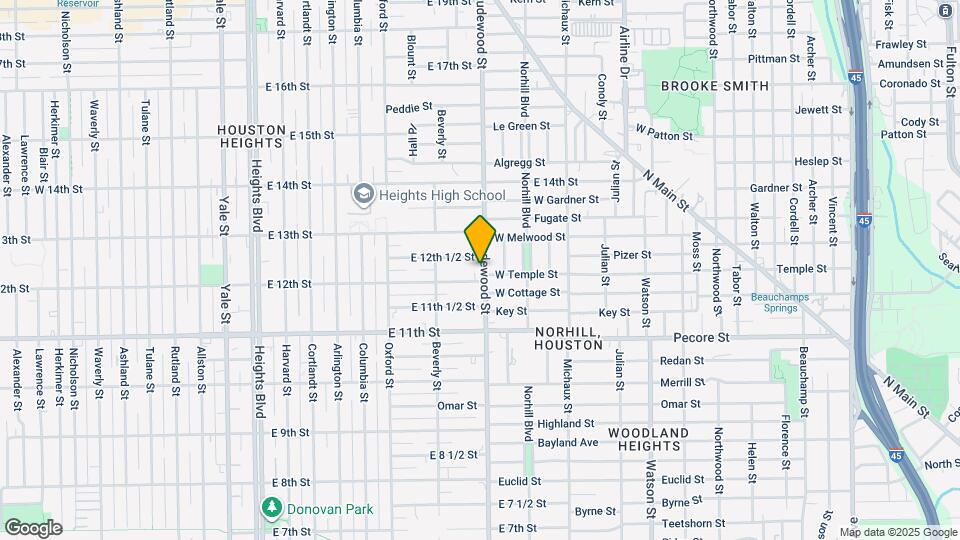 1209 Studewood St Map and Location Details