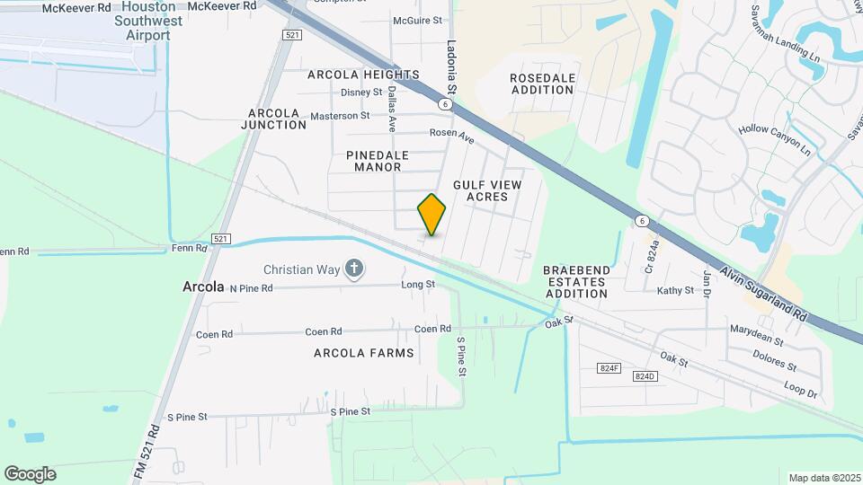 6015 Ladonia St Map and Location Details