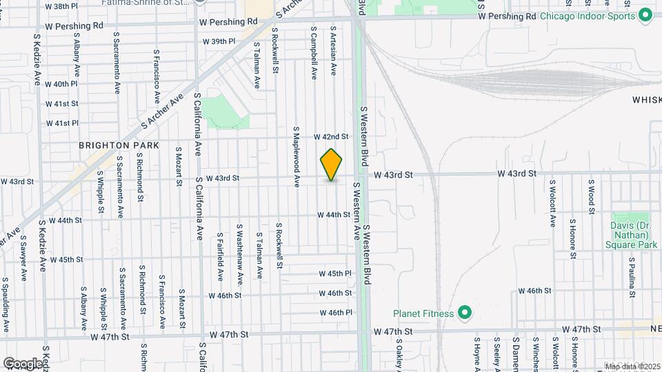 4312 S Artesian Ave Map and Location Details