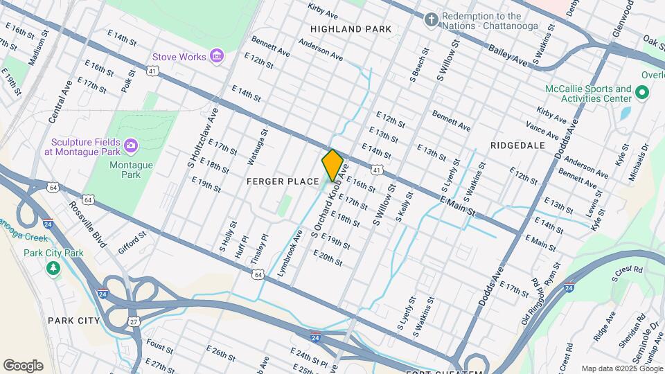 1615 S Orchard Knob Ave Map and Location Details