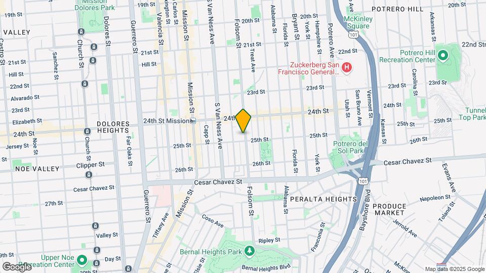 2886-2888 Folsom St Mapa y Detalles de la Ubicación