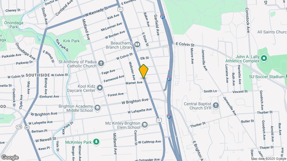 2520 S Salina St Map and Location Details