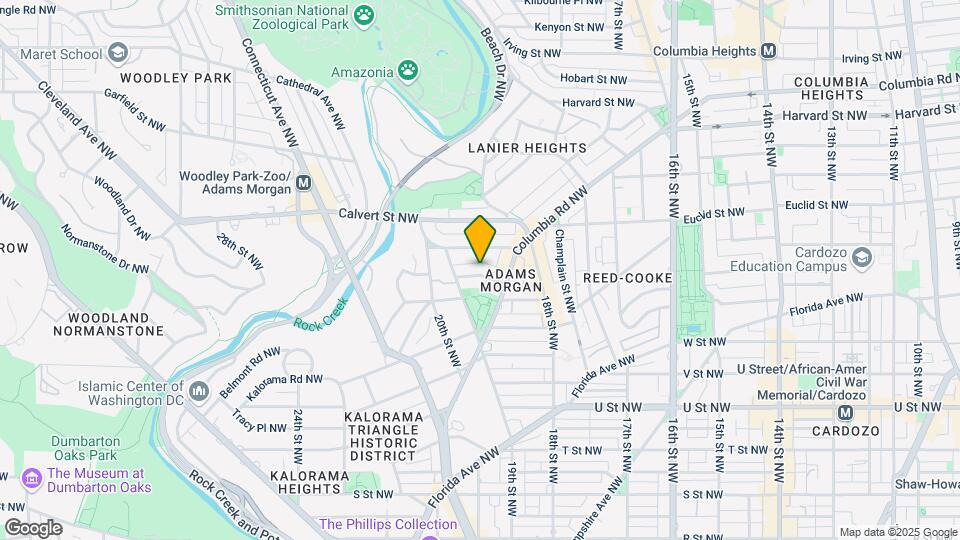 1847 Mintwood Pl NW Map and Location Details