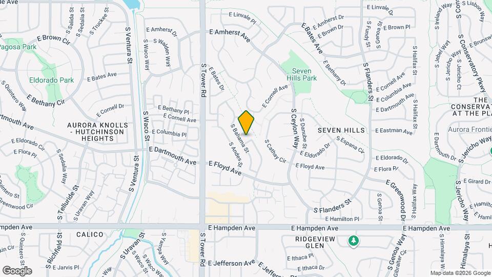 3210 S Biscay Way Map and Location Details