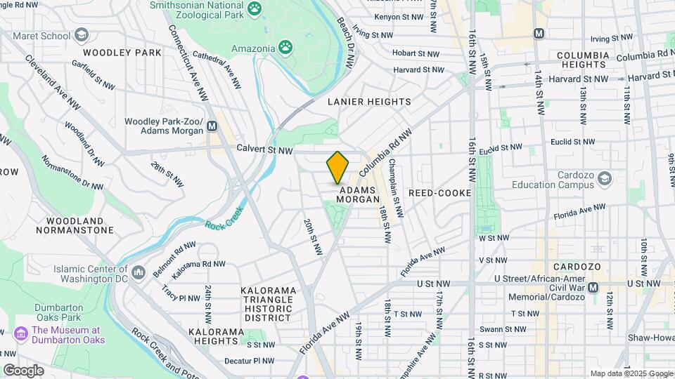 1843 Mintwood Pl Nw Map and Location Details