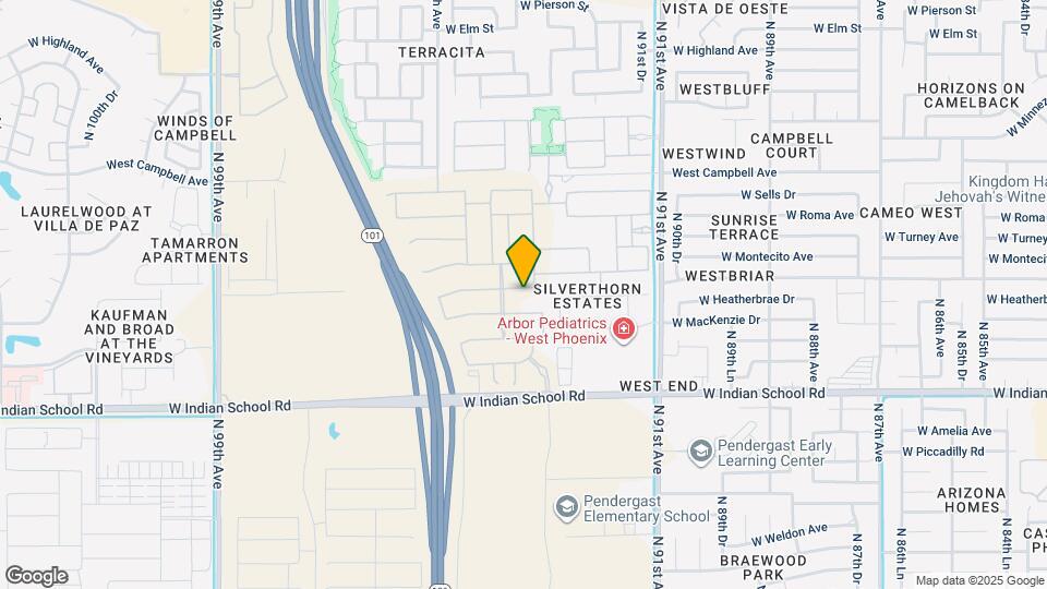 9331 W Glenrosa Ave Map and Location Details