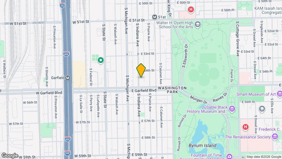 5433 S Indiana Ave, Unit 2N Map and Location Details