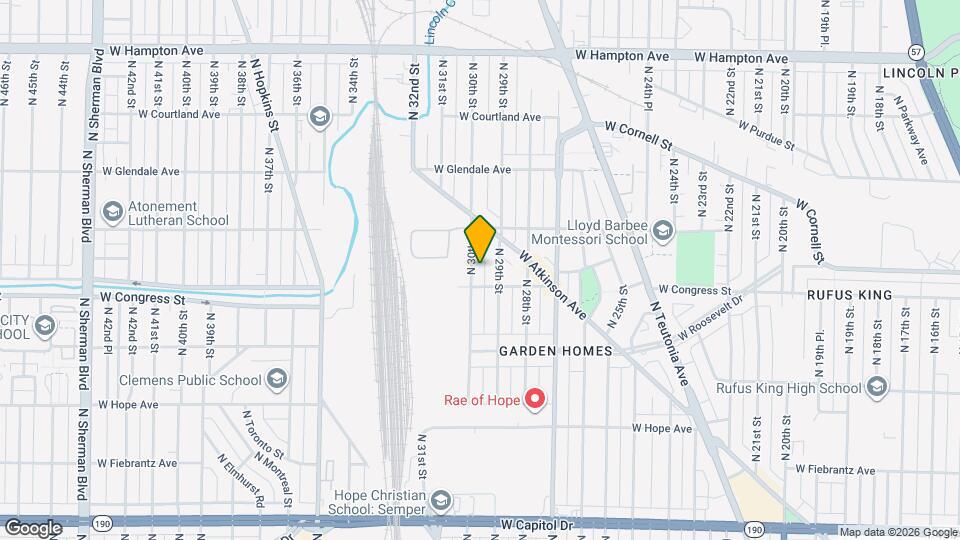 4422 N 30th St Map and Location Details