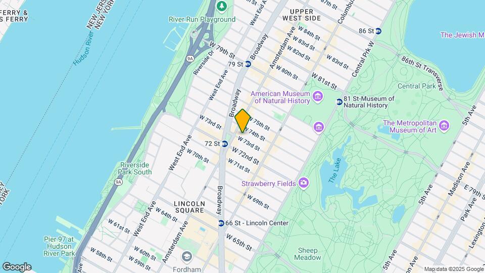 167 W 73rd St Mapa y Detalles de la Ubicación