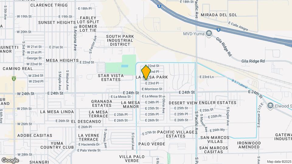 1314 E 23rd Pl Map and Location Details