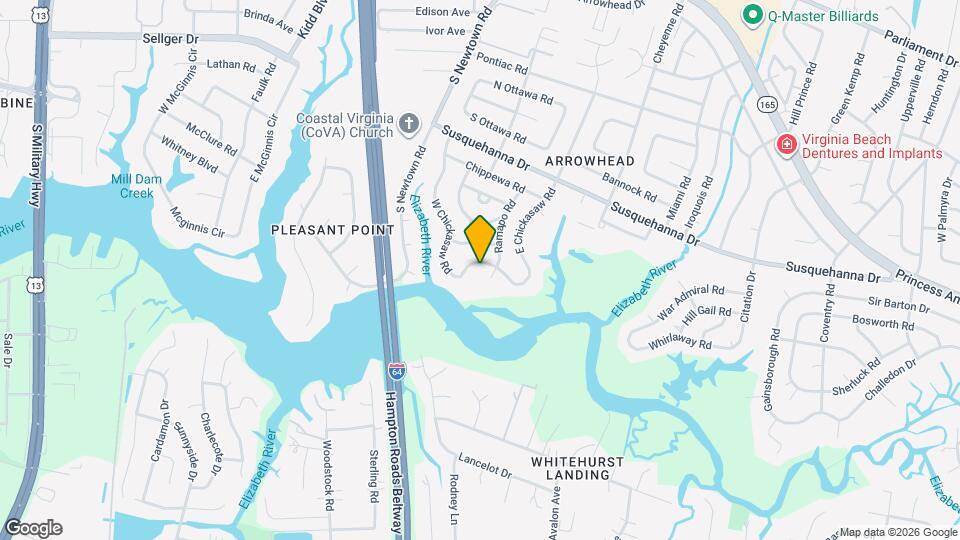 445 W Chickasaw Rd Map and Location Details