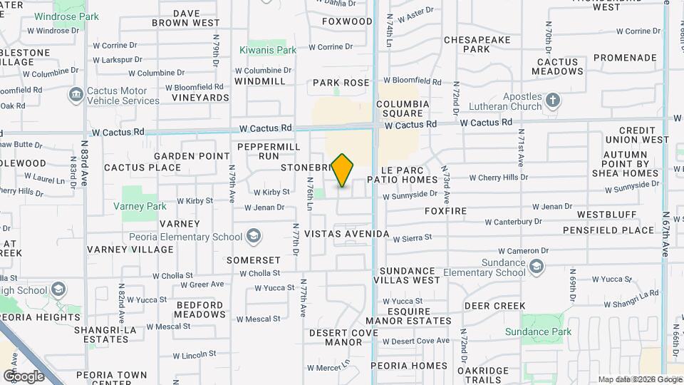 11807 N 76th Ave Map and Location Details