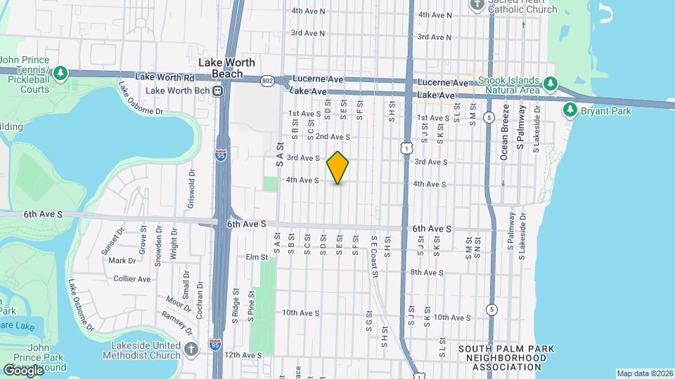 411 S E St Map and Location Details