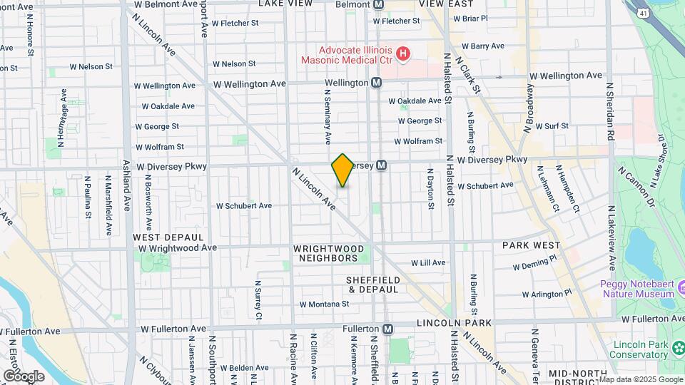 2723 N Seminary Ave Mapa y Detalles de la Ubicación