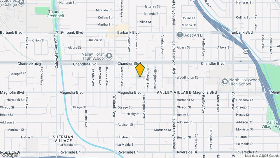 5254 Corteen Pl Map and Location Details