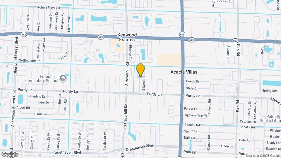 2120 W Carol Cir Map and Location Details