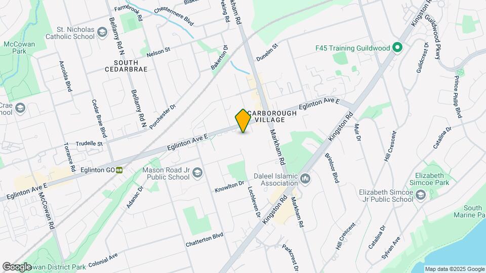 3161 Eglinton Ave E Map and Location Details