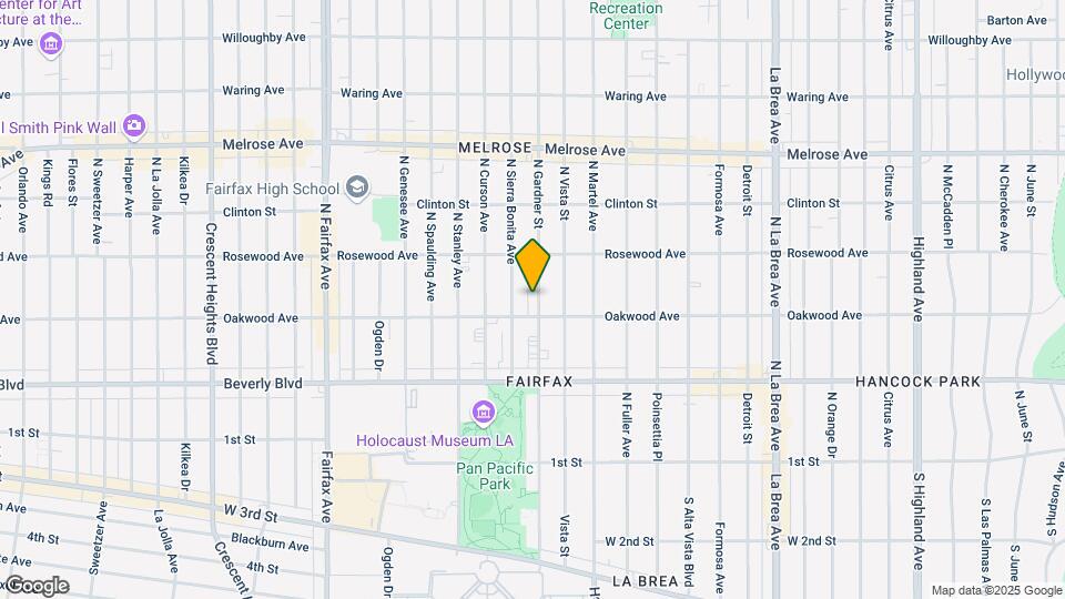 417 N Gardner St Mapa y Detalles de la Ubicación