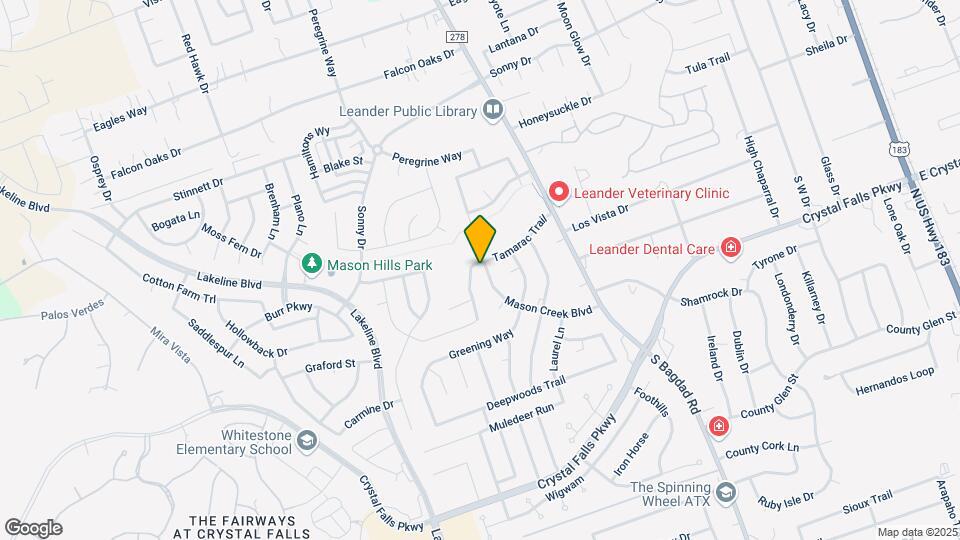 1503 Mason Creek Blvd Map and Location Details