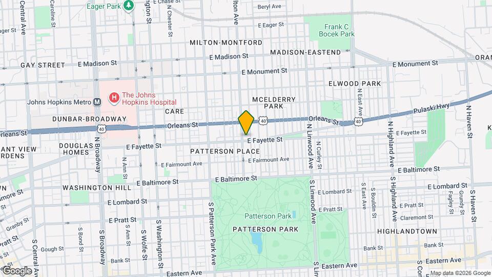 2510 E Fayette St Map and Location Details