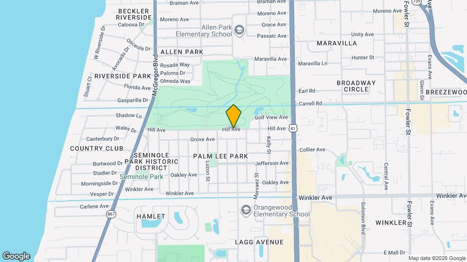 1702 Hill Ave Map and Location Details