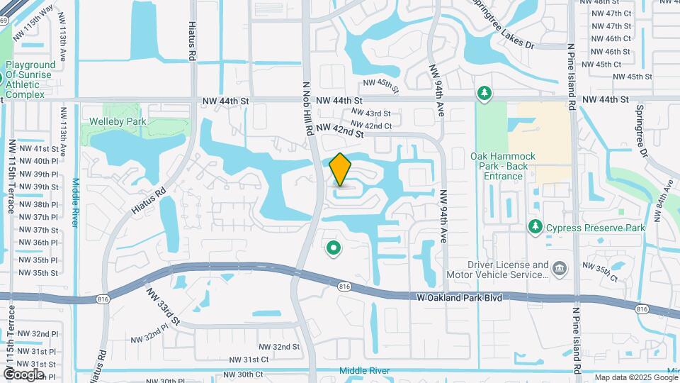 9911 Nob Hill Pl Map and Location Details