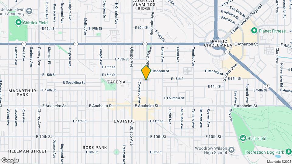 1451-1459 Redondo Ave Map and Location Details