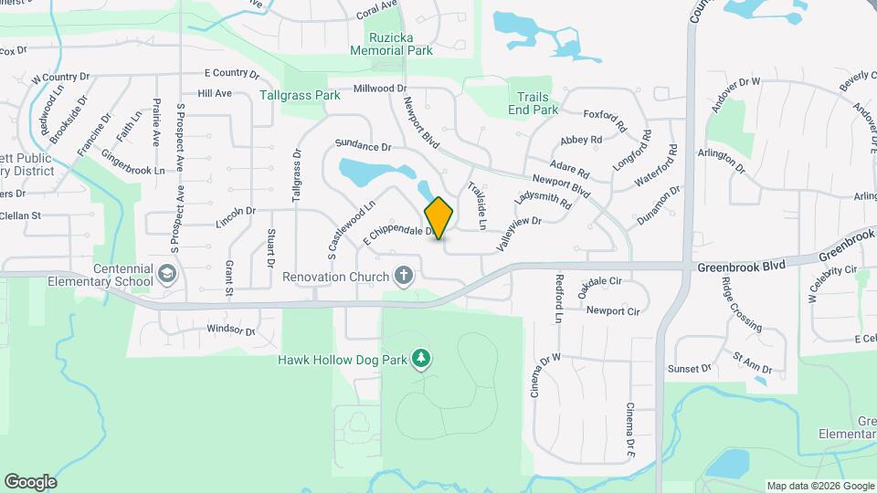 982 Valleyview Dr Map and Location Details